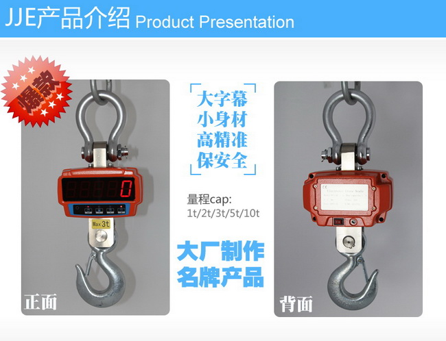 XZ-JJE(Cross)1T(1吨)直视电子吊钩秤,欧盟认证高品质直视吊磅秤 XZ-JJE(Cross)1T(1吨)直视电子吊钩秤,欧盟认证高品质直视吊磅秤